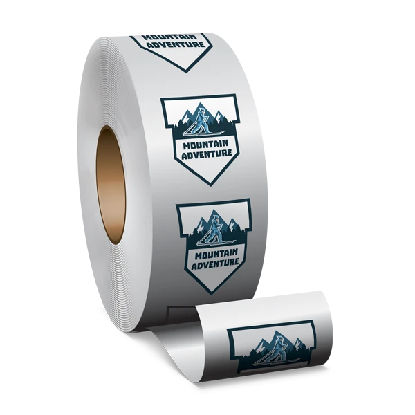 Custom roll labels product example